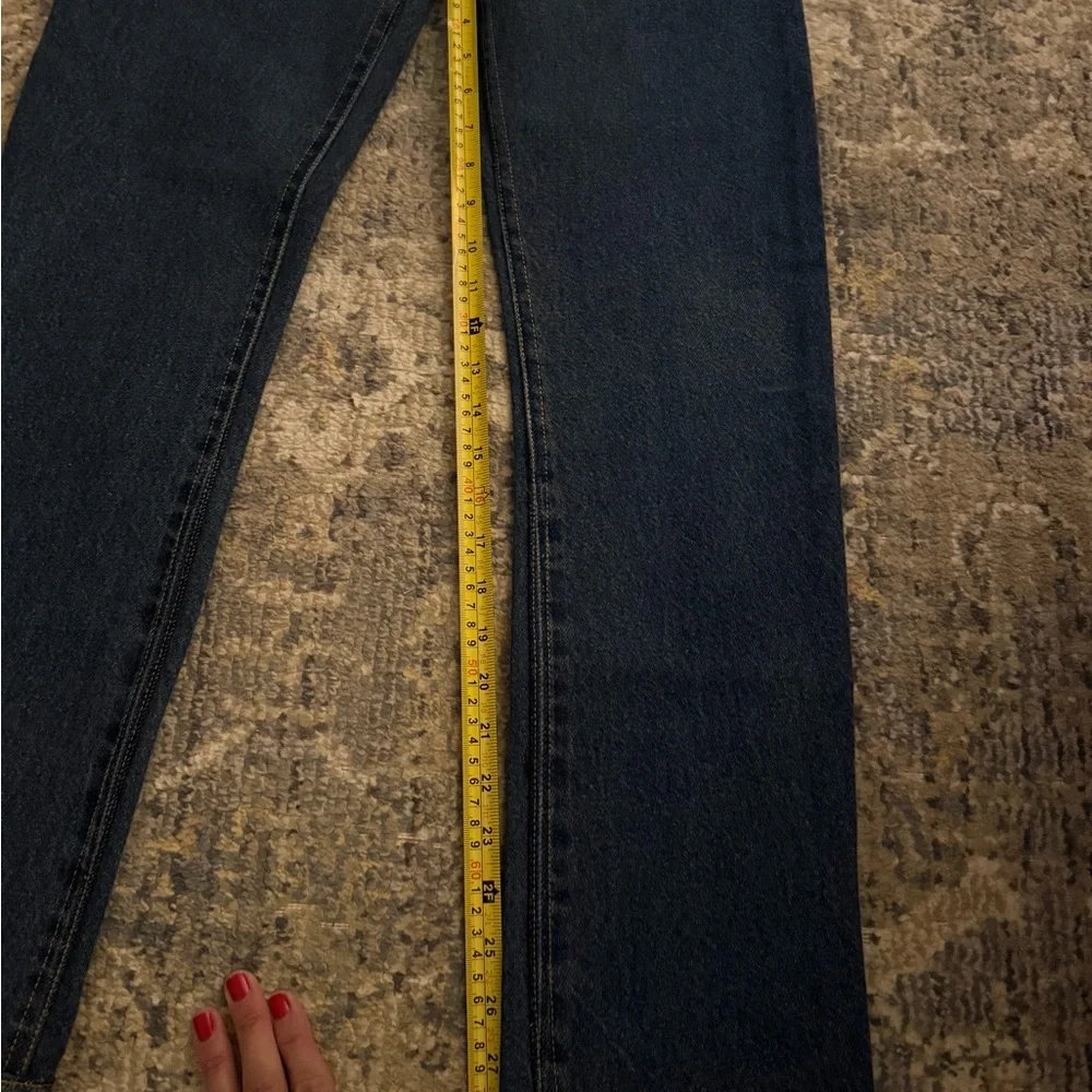 Re/Done Classic Indigo Straight Leg Jeans - Picture 8 of 9